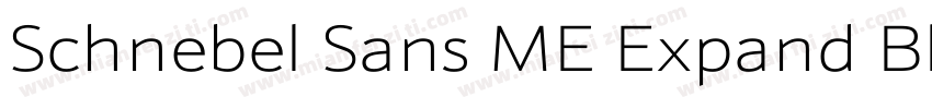 Schnebel Sans ME Expand Black字体转换